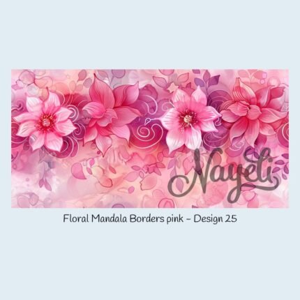 Floral Mandala Borders pink