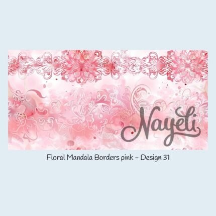Floral Mandala Borders pink