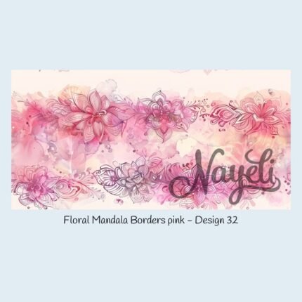 Floral Mandala Borders pink