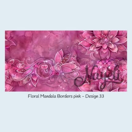 Floral Mandala Borders pink