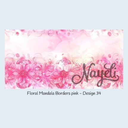 Floral Mandala Borders pink