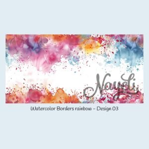 Watercolor Borders rainbow – Bild 4