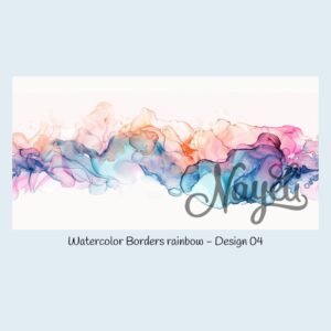 Watercolor Borders rainbow – Bild 5