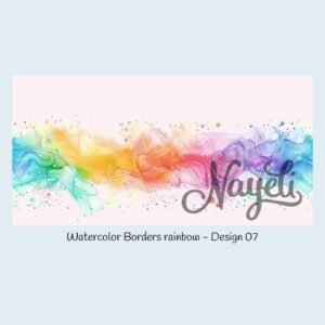 Watercolor Borders rainbow – Bild 8