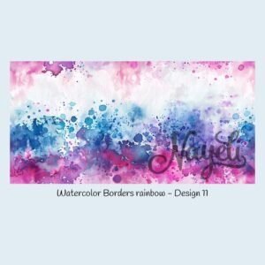 Watercolor Borders rainbow – Bild 12