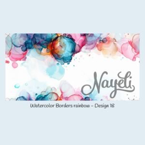 Watercolor Borders rainbow – Bild 19