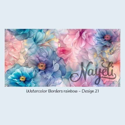 Watercolor Borders rainbow