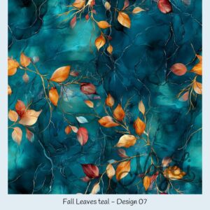 Fall Leaves teal – Bild 8