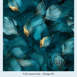 Fall Leaves teal – Bild 10
