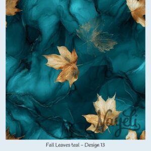 Fall Leaves teal – Bild 14