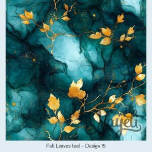 Fall Leaves teal – Bild 16