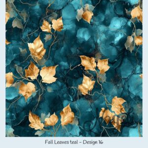 Fall Leaves teal – Bild 17