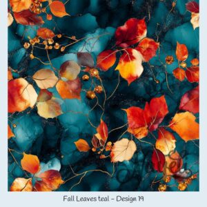 Fall Leaves teal – Bild 20