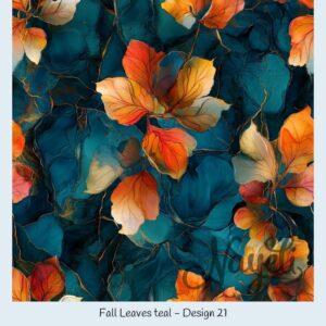 Fall Leaves teal – Bild 22