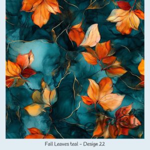 Fall Leaves teal – Bild 23
