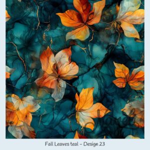 Fall Leaves teal – Bild 24