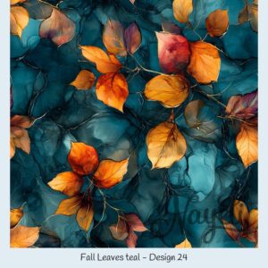 Fall Leaves teal – Bild 25