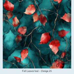 Fall Leaves teal – Bild 26