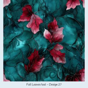 Fall Leaves teal – Bild 28
