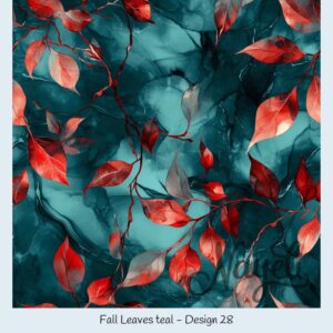 Fall Leaves teal – Bild 29