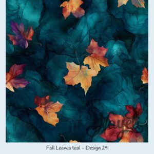 Fall Leaves teal – Bild 30