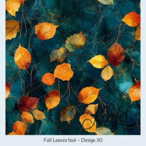 Fall Leaves teal – Bild 31