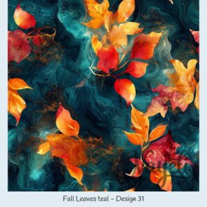 Fall Leaves teal – Bild 32
