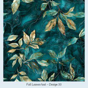 Fall Leaves teal – Bild 34