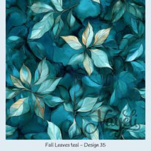 Fall Leaves teal – Bild 36