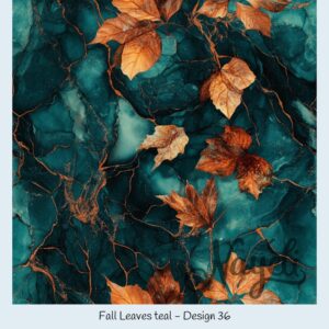 Fall Leaves teal – Bild 37
