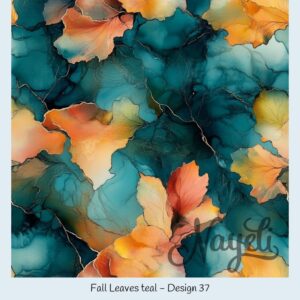 Fall Leaves teal – Bild 38