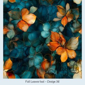 Fall Leaves teal – Bild 39