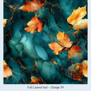 Fall Leaves teal – Bild 40