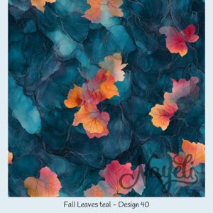 Fall Leaves teal – Bild 41