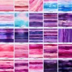 Oil Painting purple and pink