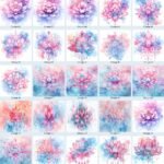 Mandala blue and pink