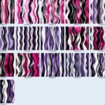 Wavy Stripes purple and pink