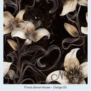 Floral allover brown – Bild 6
