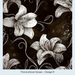 Floral allover brown – Bild 12