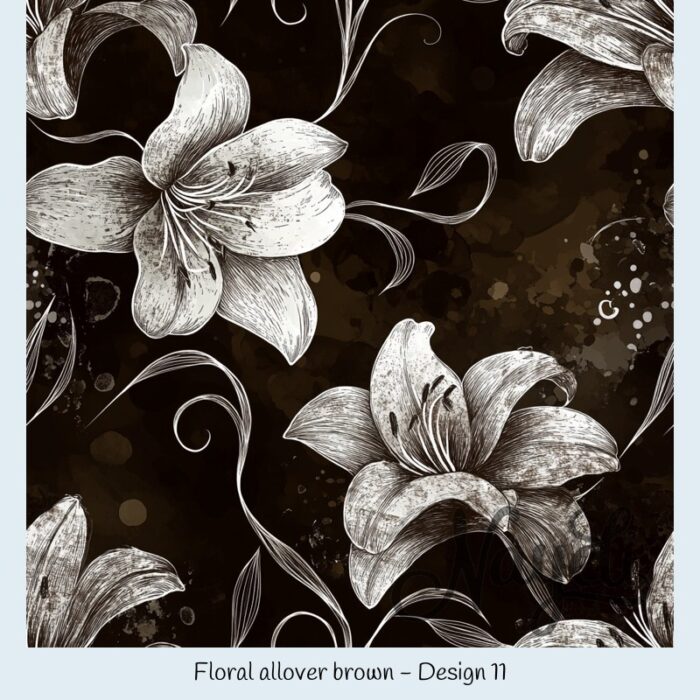 Floral allover brown – Bild 12