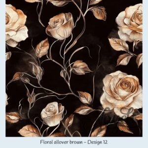 Floral allover brown – Bild 13