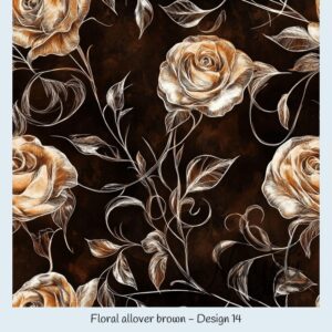 Floral allover brown – Bild 15