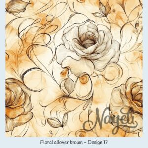Floral allover brown – Bild 18