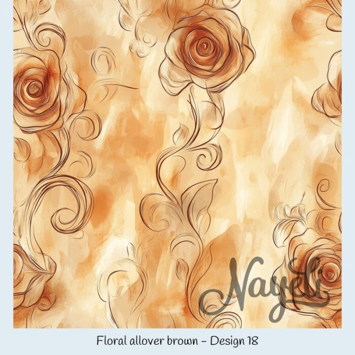 Floral allover brown – Bild 19