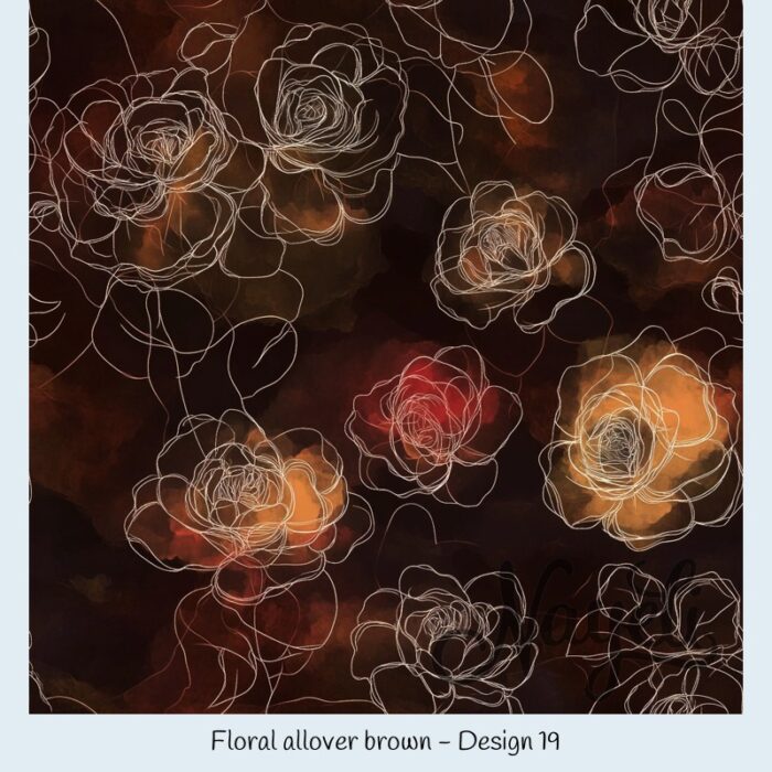 Floral allover brown – Bild 20