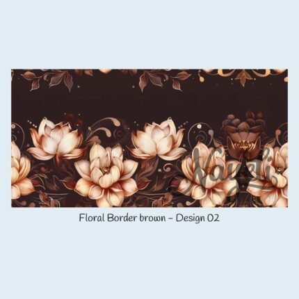 Floral Border brown