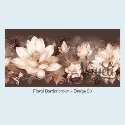 Floral Border brown