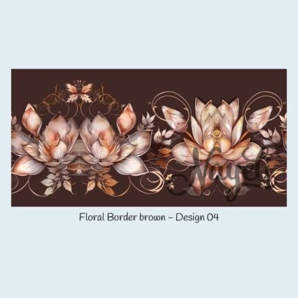 Floral Border brown
