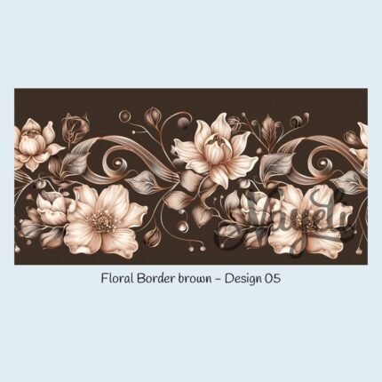 Floral Border brown
