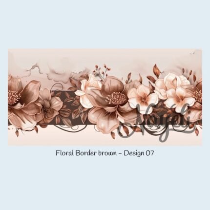 Floral Border brown